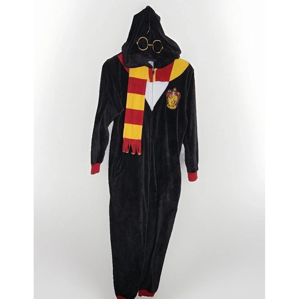 Harry Potter GRYFFINDOR SMALL Medium PJs Costume One Piece Union Suit Wizard